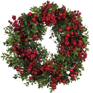 Στολισμένο Χριστουγεννιάτικο Στεφάνι 58cm 26246